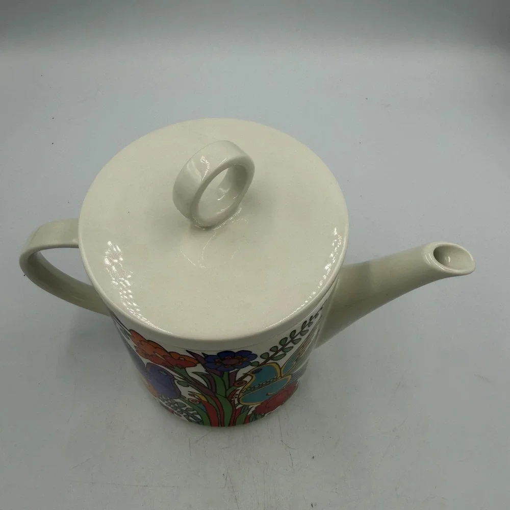 Villeroy & Boch Acapulco‎ Teapot w Lid Vintage 1970s Luxembourg Mexican Design